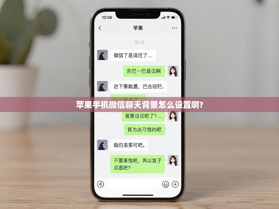  苹果手机微信聊天背景怎么设置啊? 