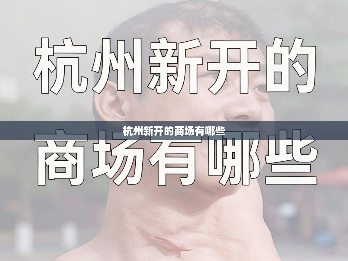  杭州新开的商场有哪些 