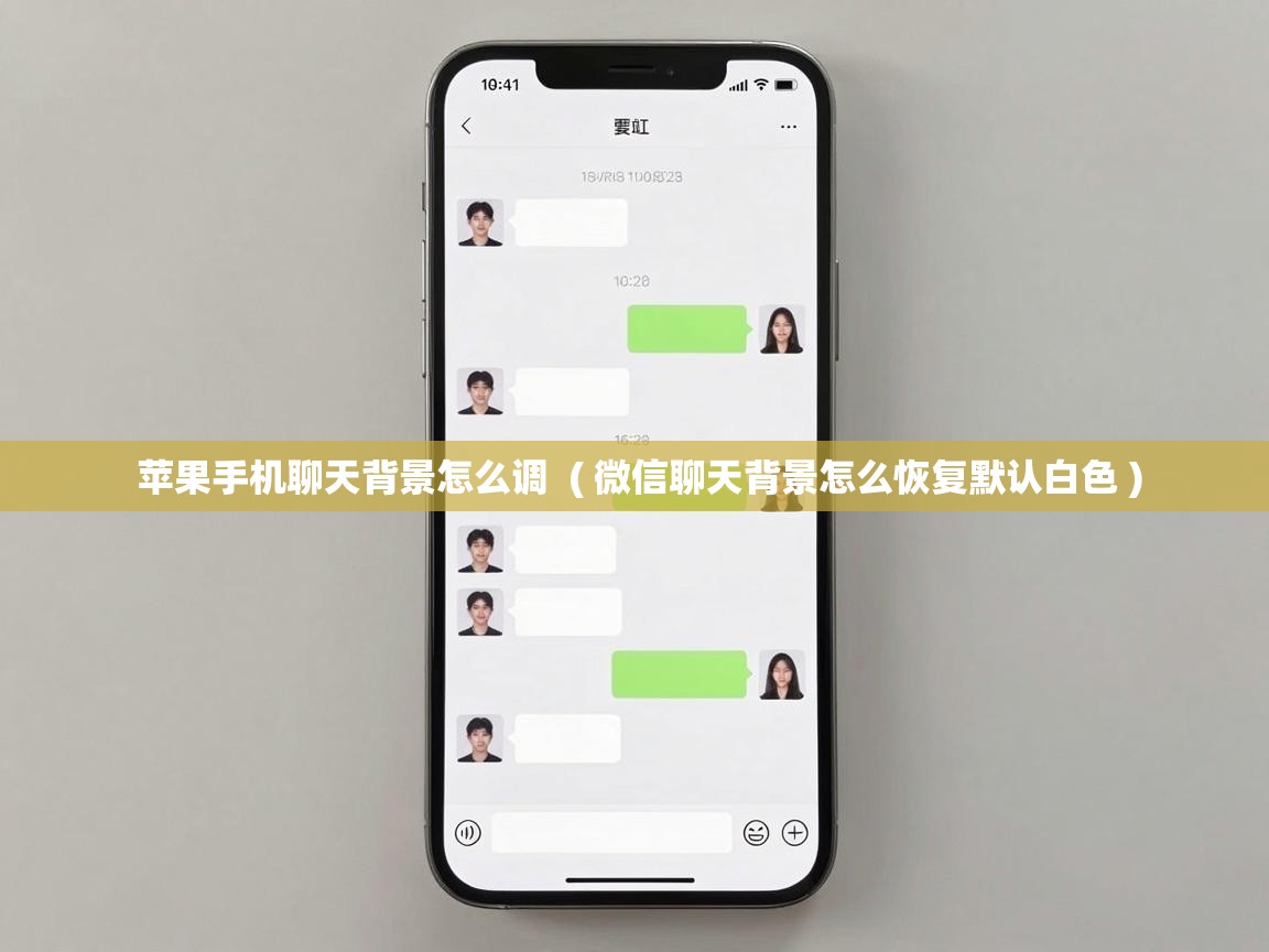  苹果手机聊天背景怎么调  ( 微信聊天背景怎么恢复默认白色 )