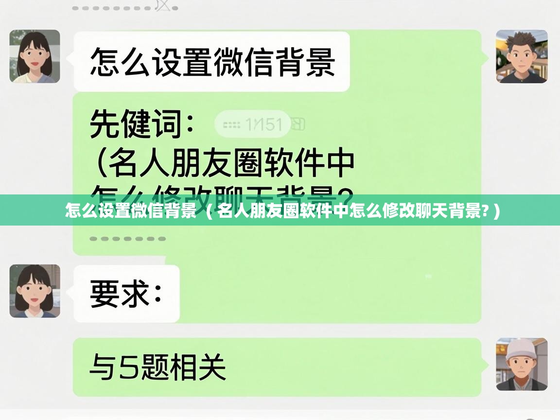  怎么设置微信背景  ( 名人朋友圈软件中怎么修改聊天背景? )