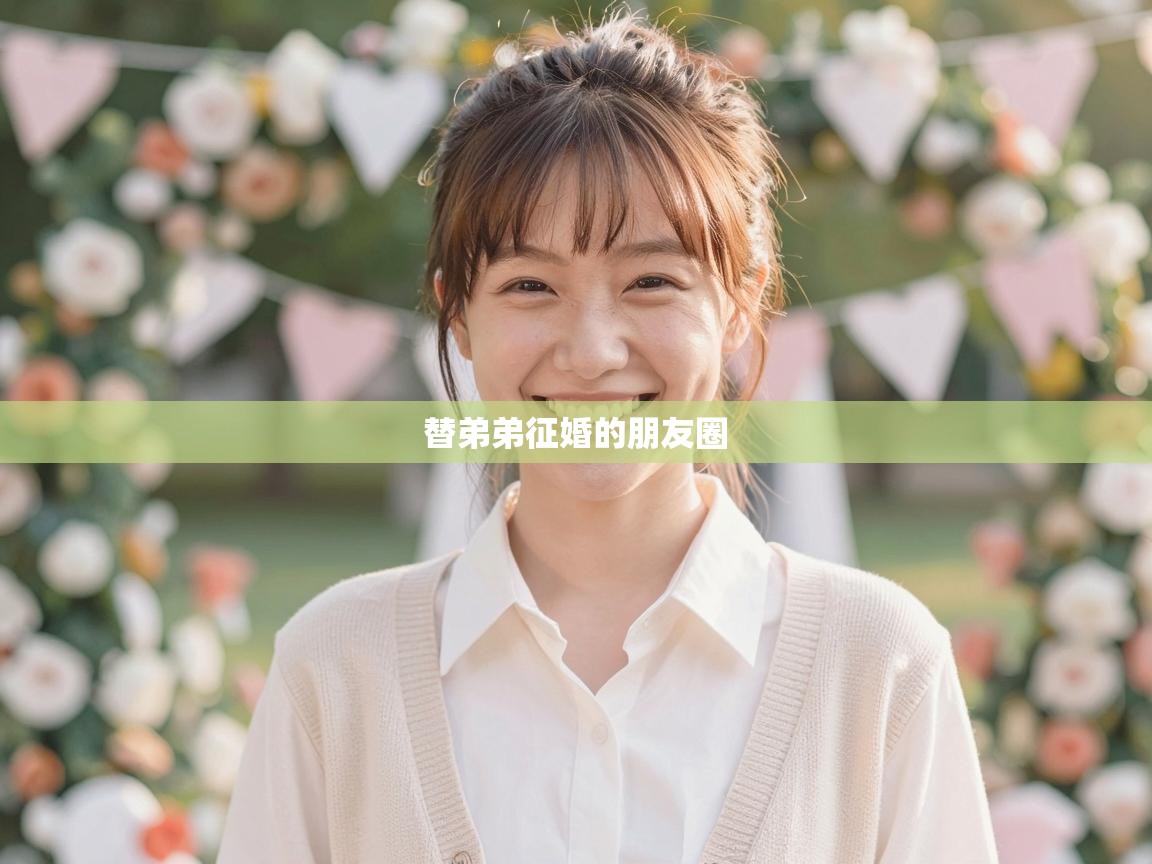  替弟弟征婚的朋友圈 