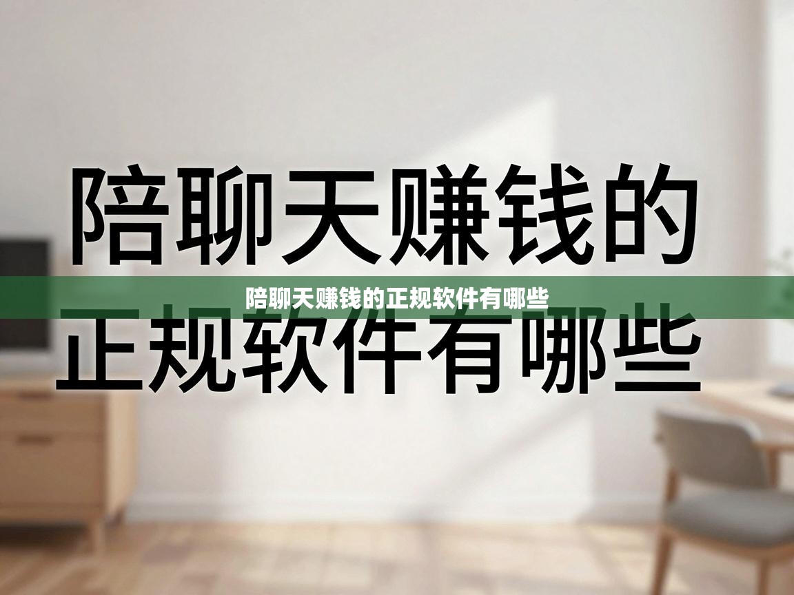  陪聊天赚钱的正规软件有哪些 
