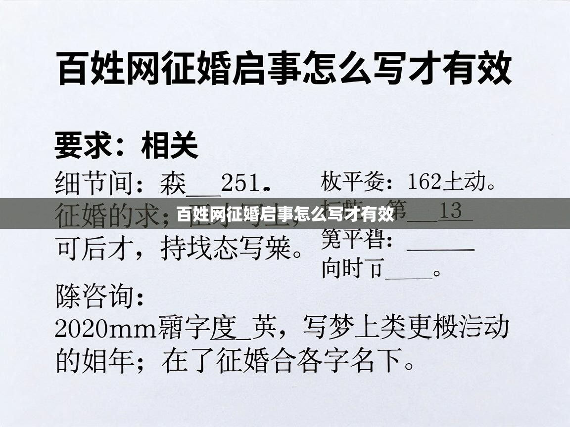  百姓网征婚启事怎么写才有效 
