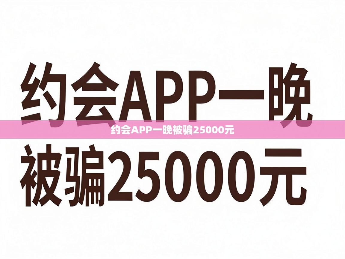  约会APP一晚被骗25000元 