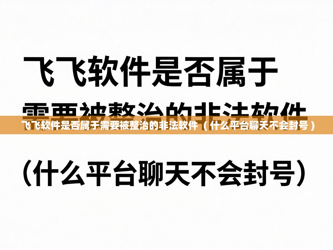  飞飞软件是否属于需要被整治的非法软件  ( 什么平台聊天不会封号 )