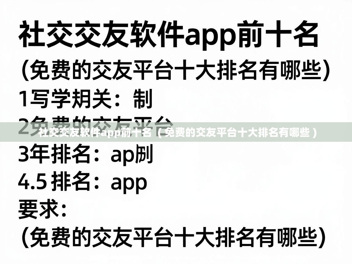  社交交友软件app前十名  ( 免费的交友平台十大排名有哪些 )