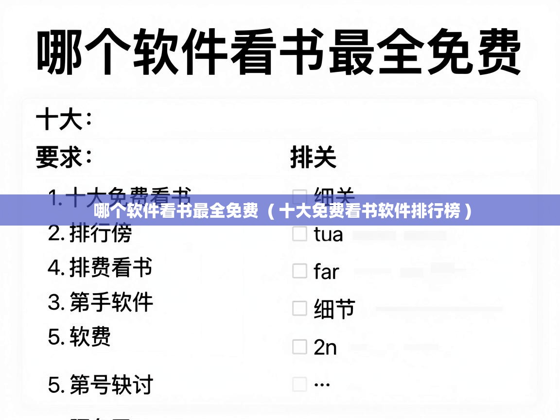  哪个软件看书最全免费  ( 十大免费看书软件排行榜 )