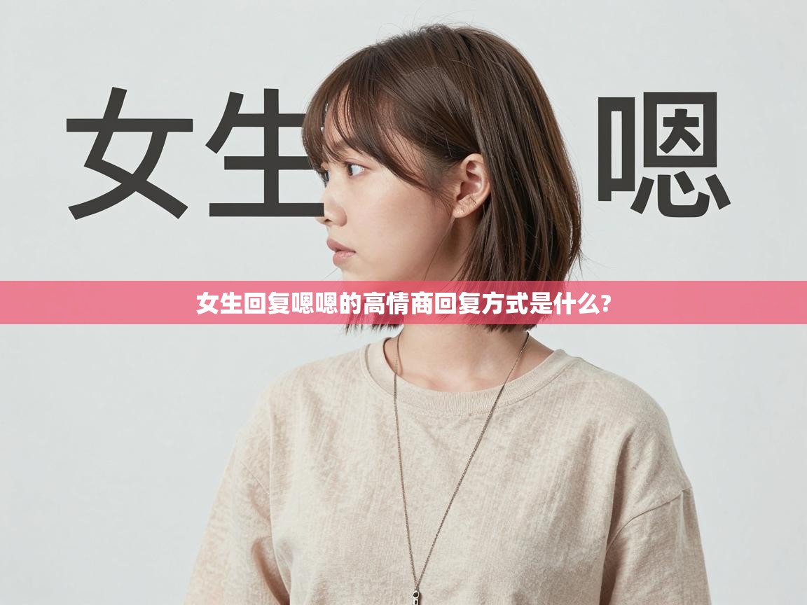  女生回复嗯嗯的高情商回复方式是什么? 