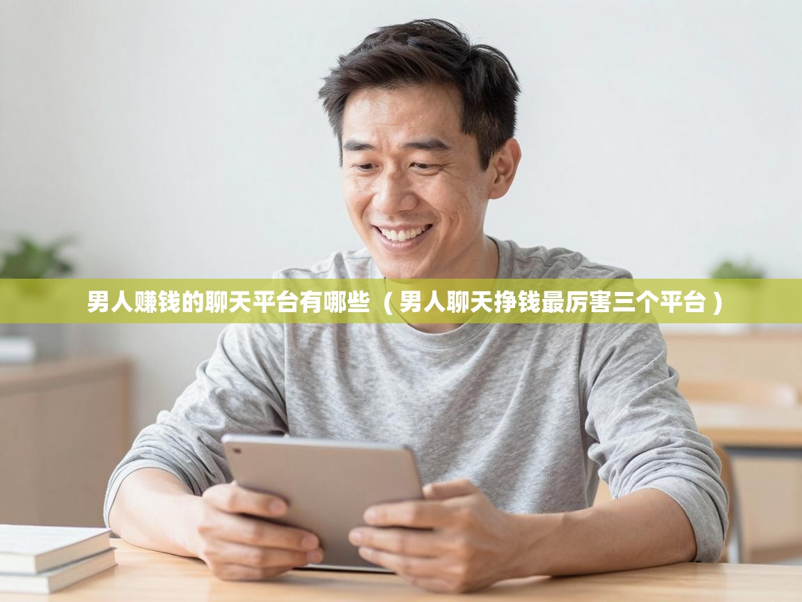  男人赚钱的聊天平台有哪些  ( 男人聊天挣钱最厉害三个平台 )