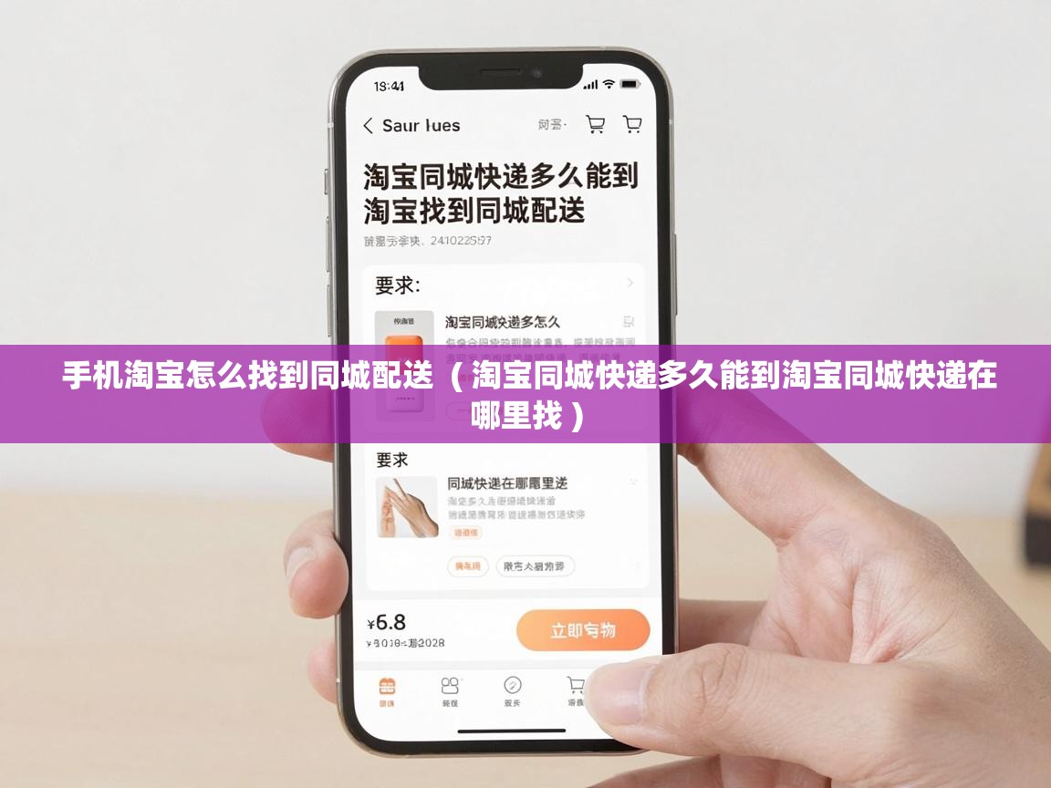  手机淘宝怎么找到同城配送  ( 淘宝同城快递多久能到淘宝同城快递在哪里找 )