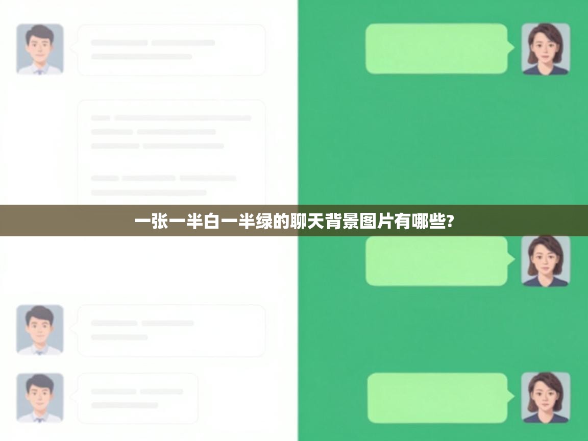  一张一半白一半绿的聊天背景图片有哪些? 