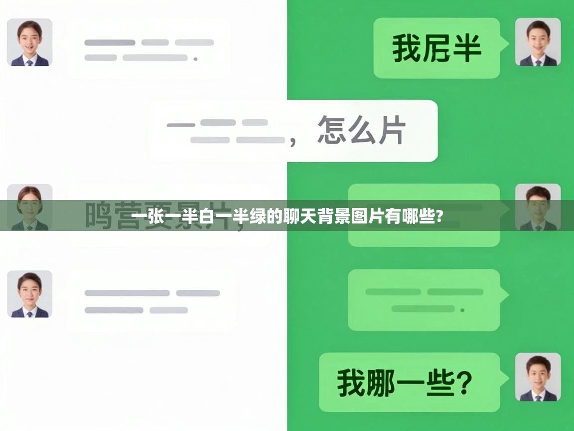  一张一半白一半绿的聊天背景图片有哪些? 