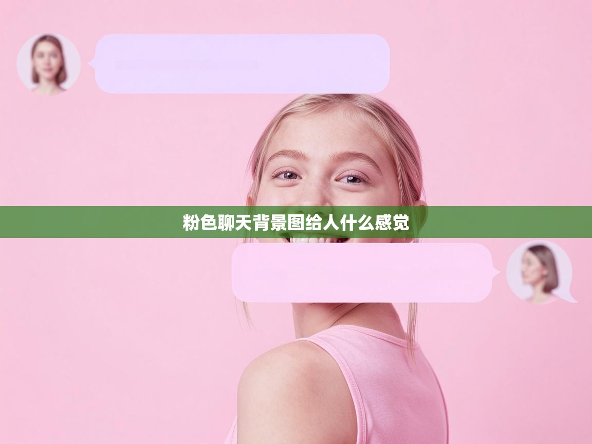  粉色聊天背景图给人什么感觉 
