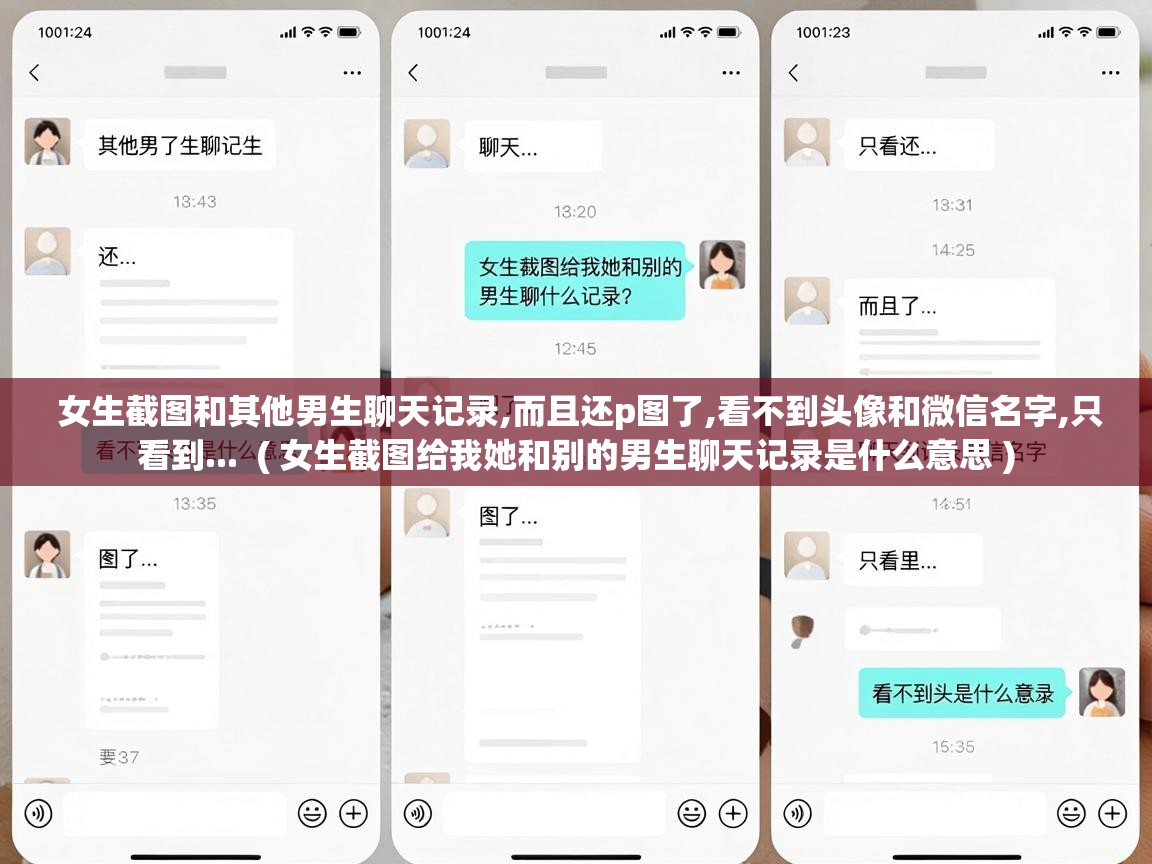  女生截图和其他男生聊天记录,而且还p图了,看不到头像和微信名字,只看到...  ( 女生截图给我她和别的男生聊天记录是什么意思 )