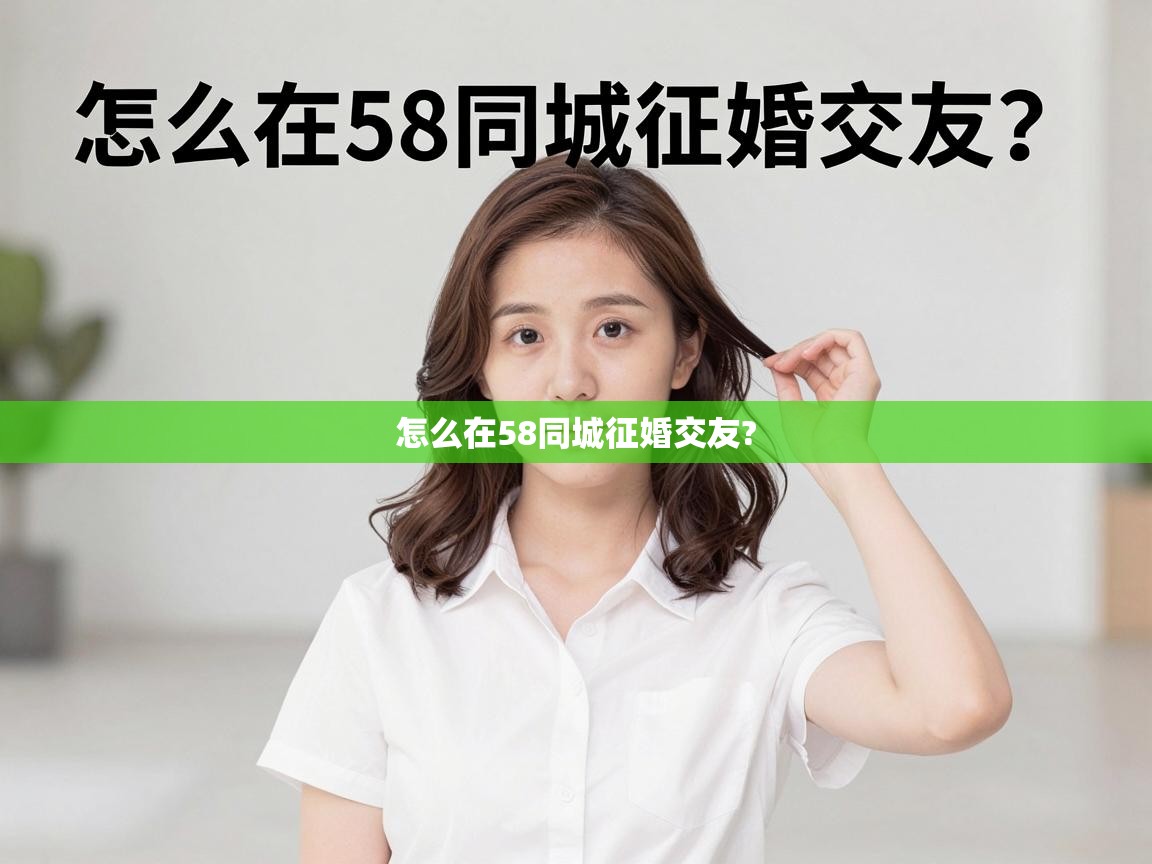  怎么在58同城征婚交友? 