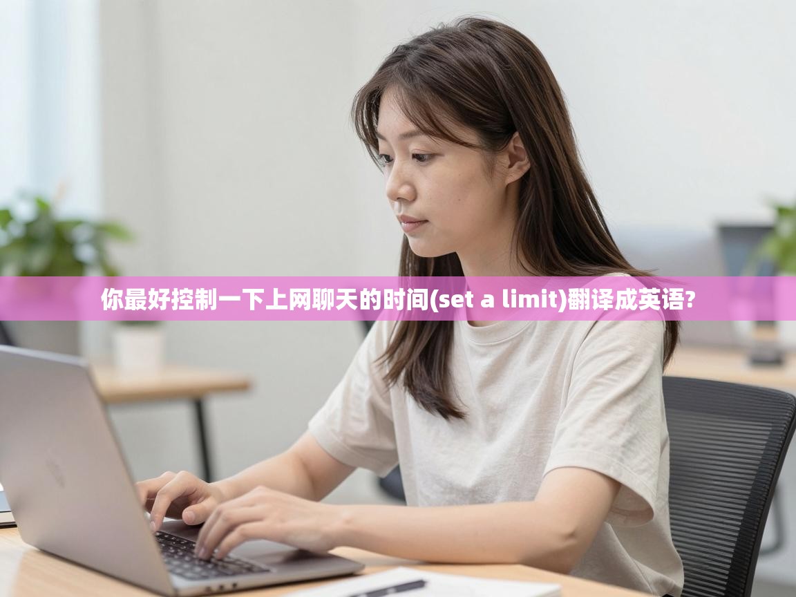  你最好控制一下上网聊天的时间(set a limit)翻译成英语? 