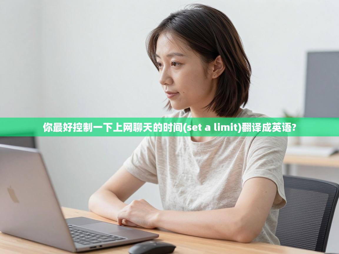  你最好控制一下上网聊天的时间(set a limit)翻译成英语? 