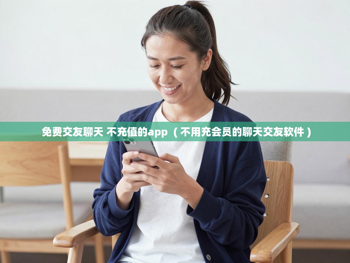 免费交友聊天 不充值的app  ( 不用充会员的聊天交友软件 )