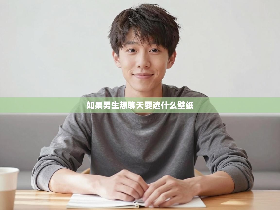  如果男生想聊天要选什么壁纸 