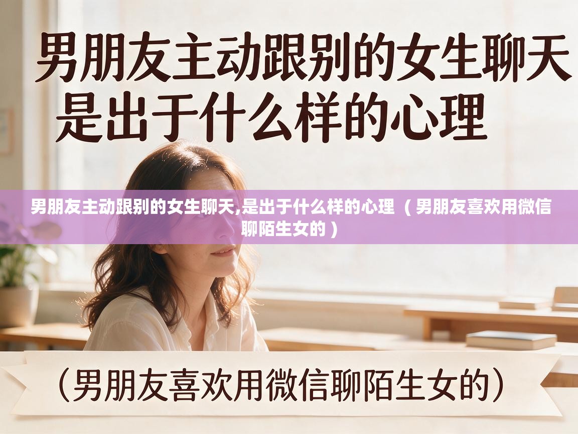 男朋友主动跟别的女生聊天,是出于什么样的心理 ( 男朋友喜欢用微信聊陌生女的 ) 男朋友主动跟别的女生聊天,是出于什么样的心理 ( 男朋友喜欢用微信聊陌生女的 )
