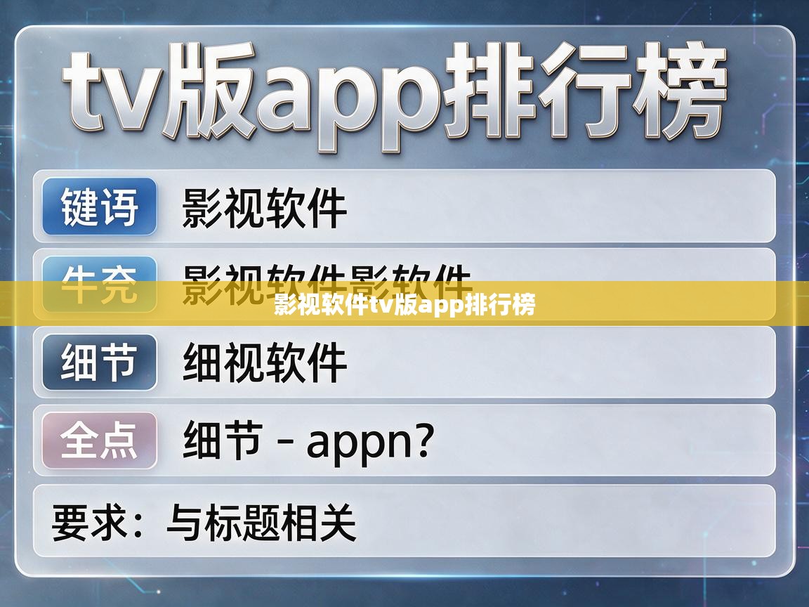 影视软件tv版app排行榜 影视软件tv版app排行榜