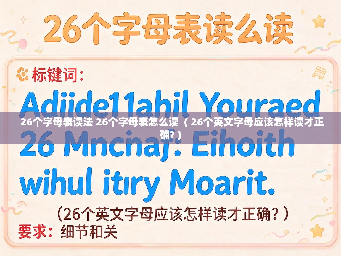  26个字母表读法 26个字母表怎么读  ( 26个英文字母应该怎样读才正确? )