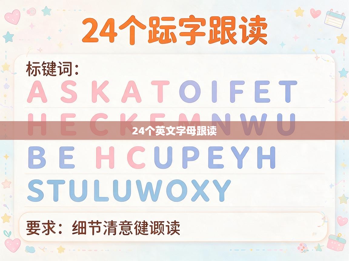 24个英文字母跟读 24个英文字母跟读