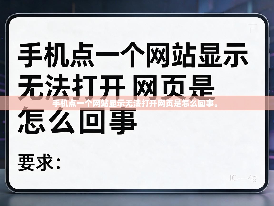  手机点一个网站显示无法打开网页是怎么回事。 